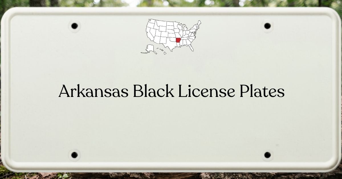 Arkansas Black License Plates